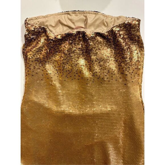 Size M SHOW ME YOUR MUMU Taylor Tube dress  in Gold Ombre - Picture 7 of 10